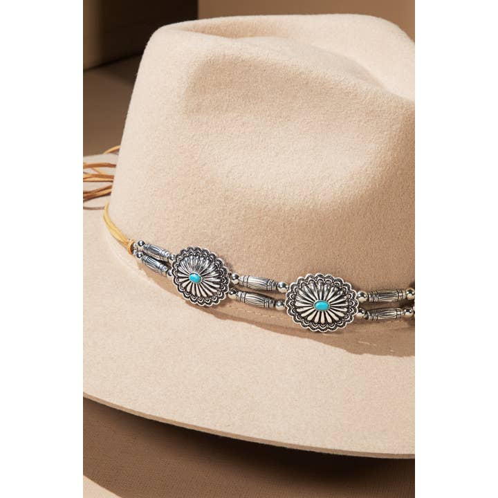 Stamped Western Concho Hat Band for wholesale on Faire1