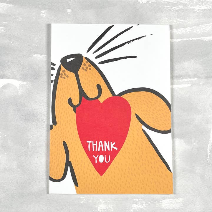 Dankeskarte für einen Hundeliebhaber — Aus tiefstem Herzen für den Großhandel von Tatutina