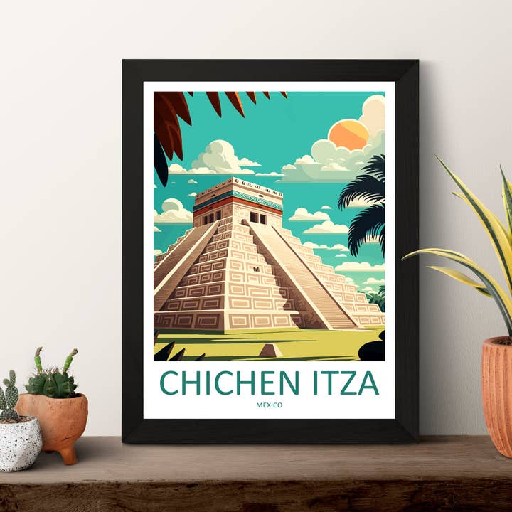 TravelzonaArt - Vendita all'ingrosso Poster - Poster di viaggio Chichen Itza Messico1
