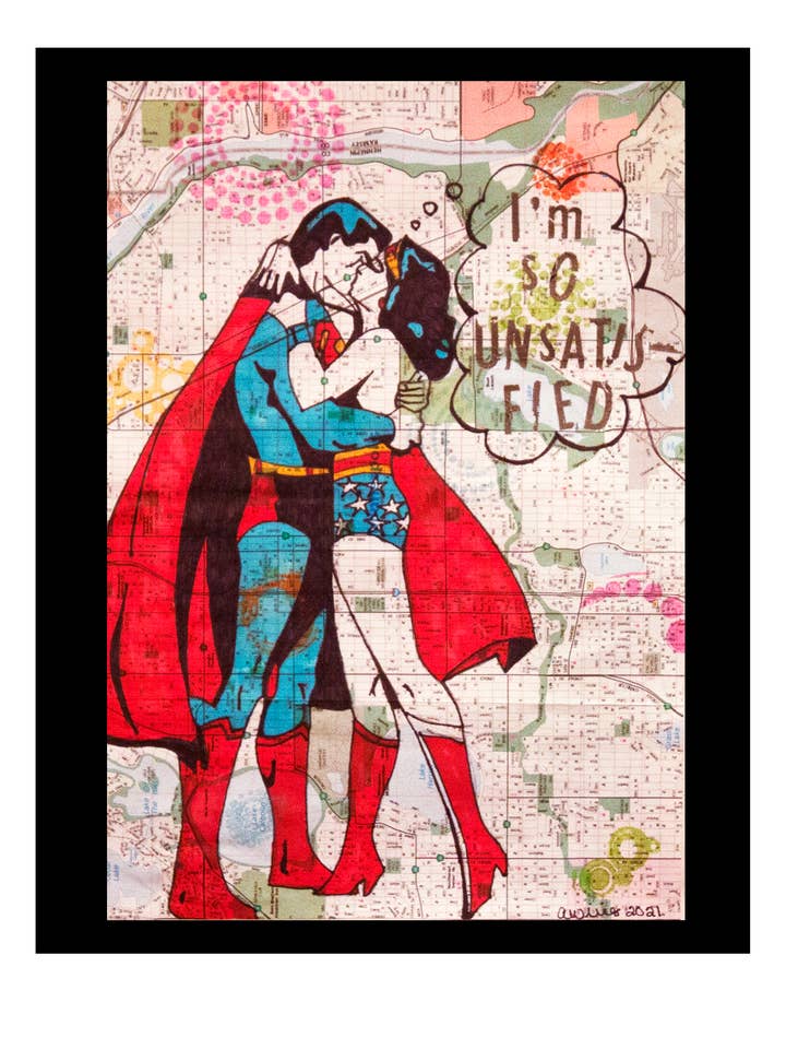 "Unsatisfied" Fine Art Print for wholesale by Amanda Wirig Retro Art