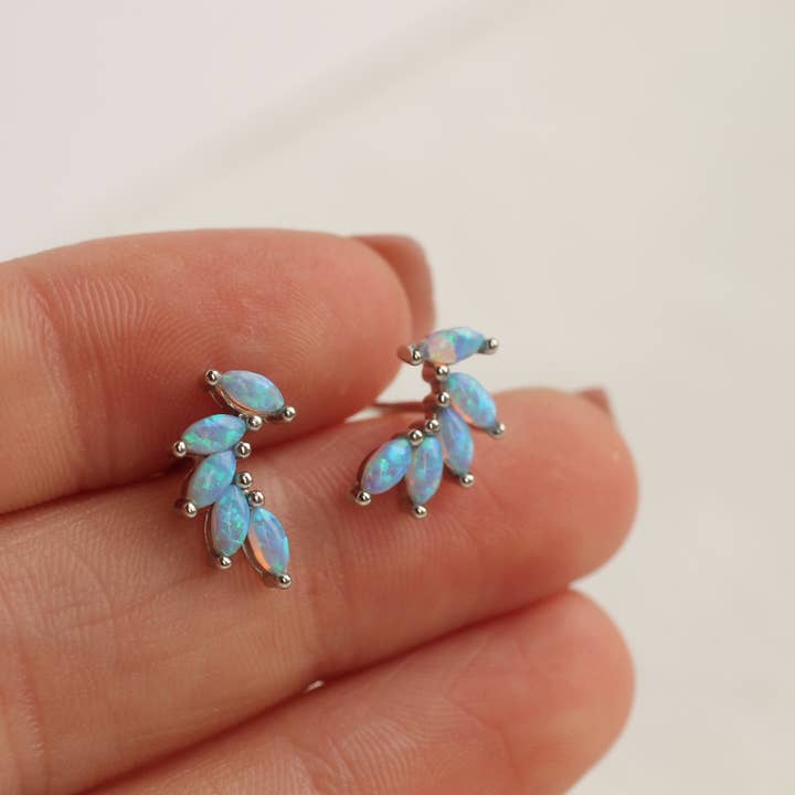 Silk Purse, Sow's Ear – Engroshandel Ørestikkere – Guld Vermeil Opal Wing Stud øreringe2