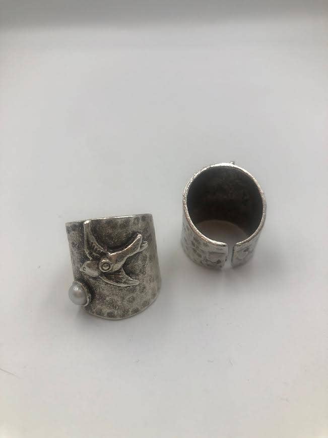 Volare - Wholesale Band/Stacked Ring - Wide Band Freedom flight Ring2