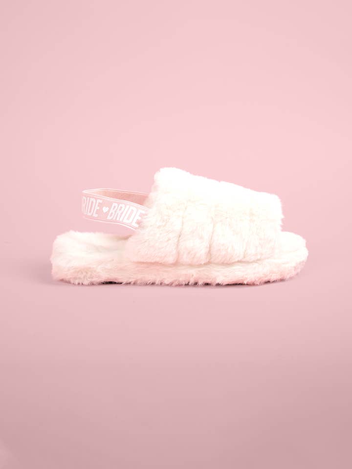 Heirloom Bridal Company - Wholesale Slippers - Women's - Pack of 2 Pairs Slingback Bride Slippers1