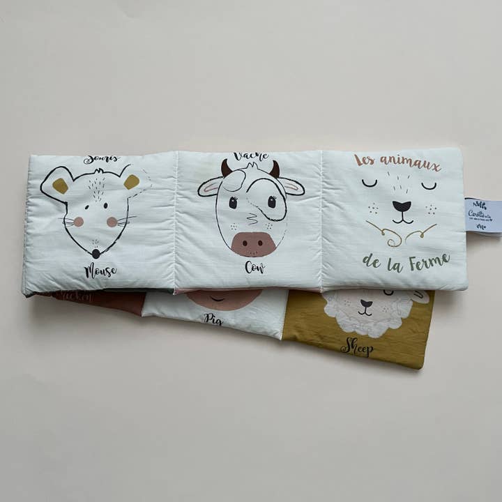 Farm Animals Awakening Book with Sound Effects for wholesale by Carotte & Cie