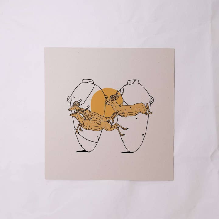 Impalas in the Sun Print for wholesale by Palms and Tigers