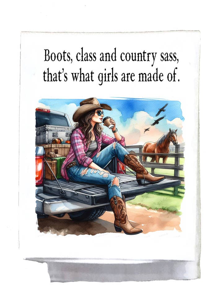 Des filles de campagne impertinentes, des bottes, de la classe et de l'audace country pour la vente par Sassy Talkin