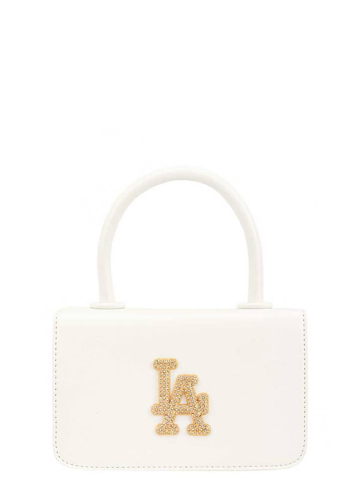 Rhinestone LA Charm Cross Body Bag for wholesale by Shop Neighbors