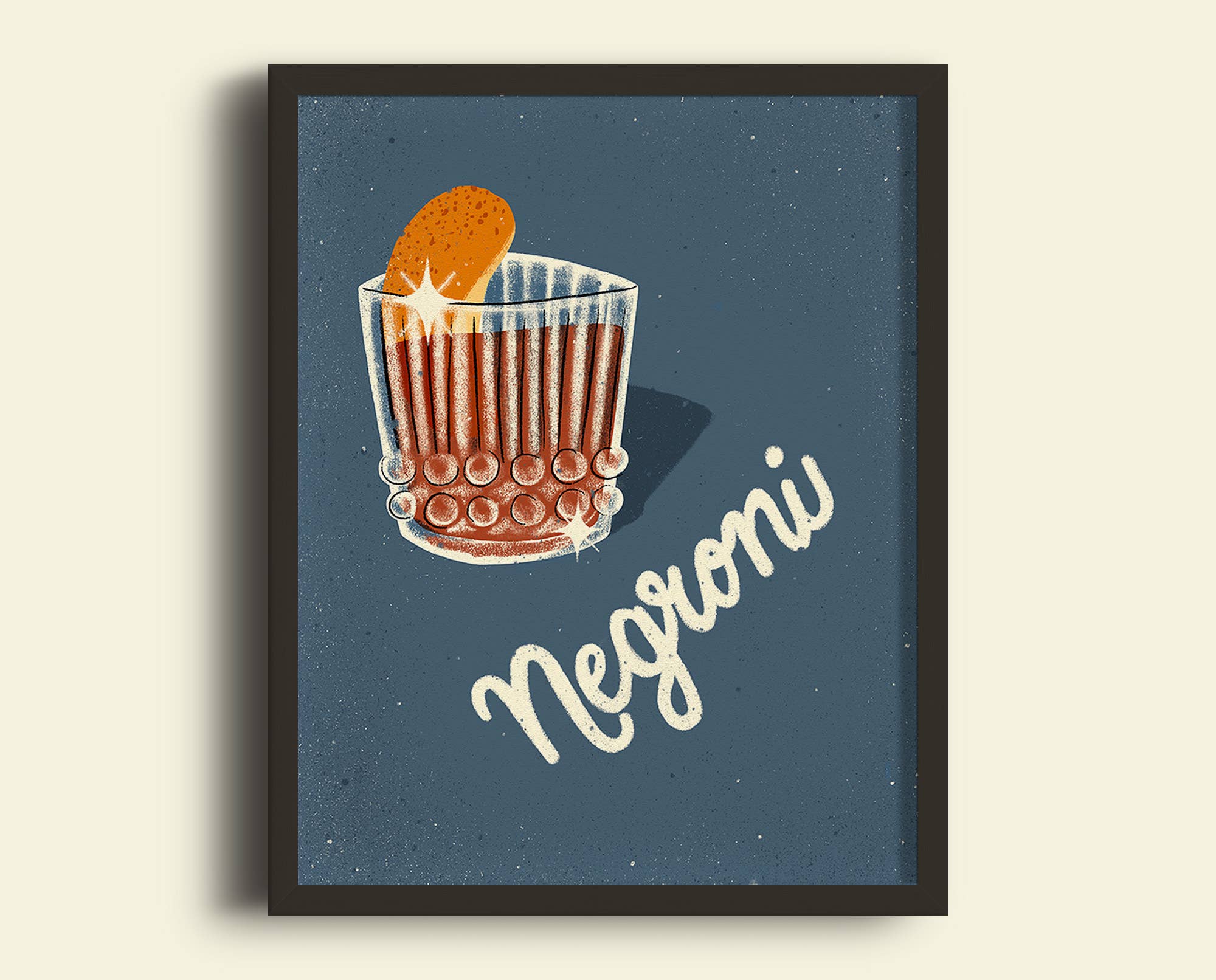 Art & Design by Shayna Sell - Wholesale Art Print - Negroni Cocktail Art Print1