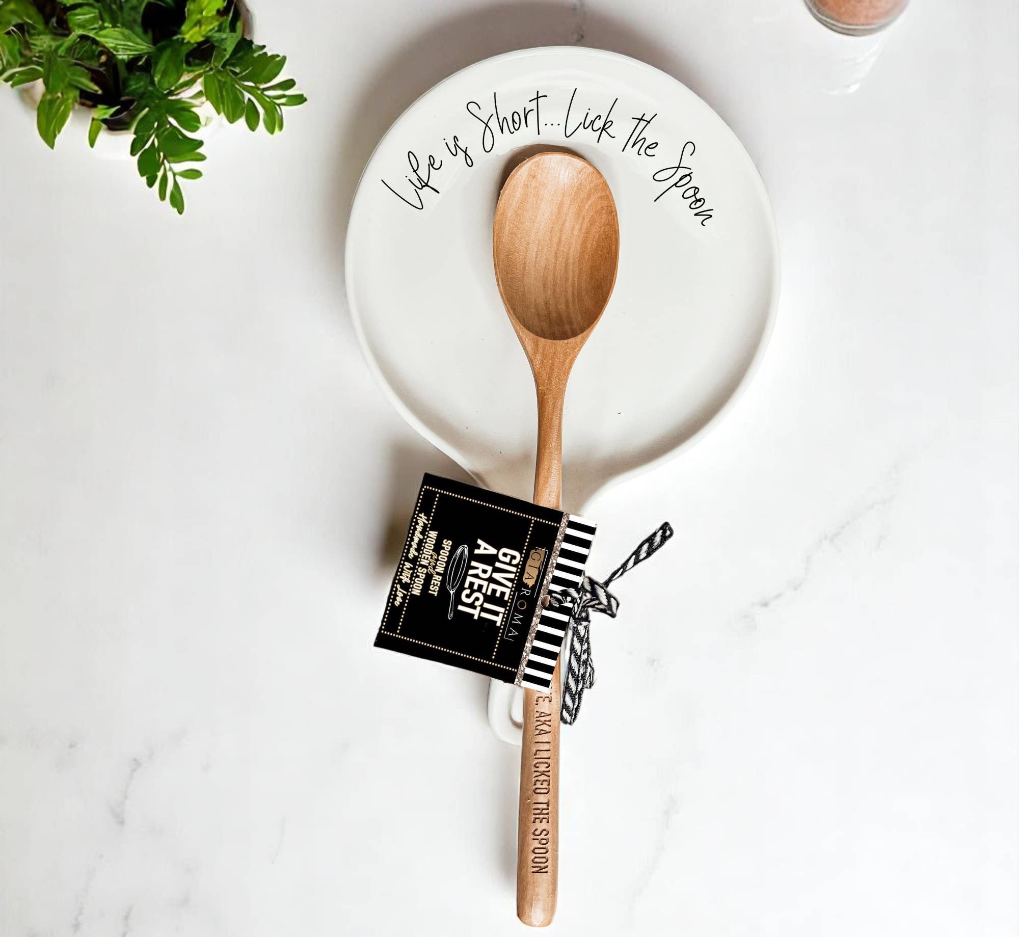 Gia Roma - Wholesale Spoon Rest - Spoon Rest Ceramic Funny, Modern Kitchen Foodie Decor & Gift39