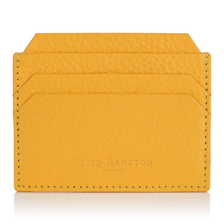 Aztec Gelb Richmond Leather Slim 6 Kartenetui für den Großhandel von David Hampton