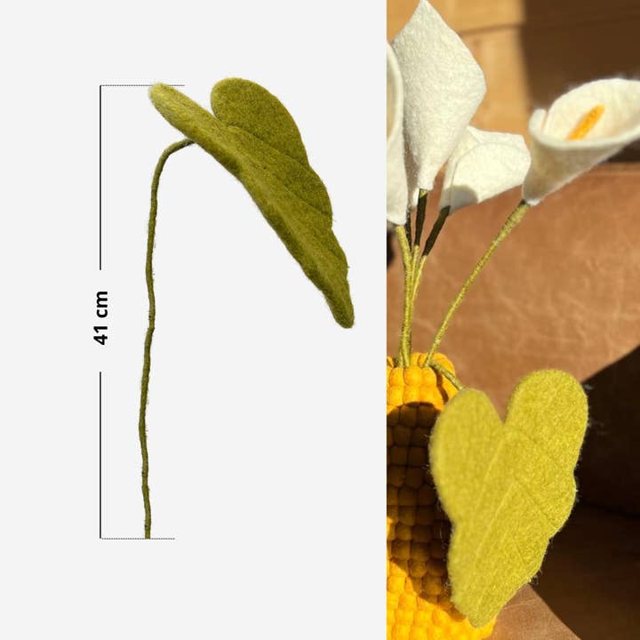 New Heidi - Wholesale Artificial Plant - Set of 6 Arum leaf branches - New Heidi2