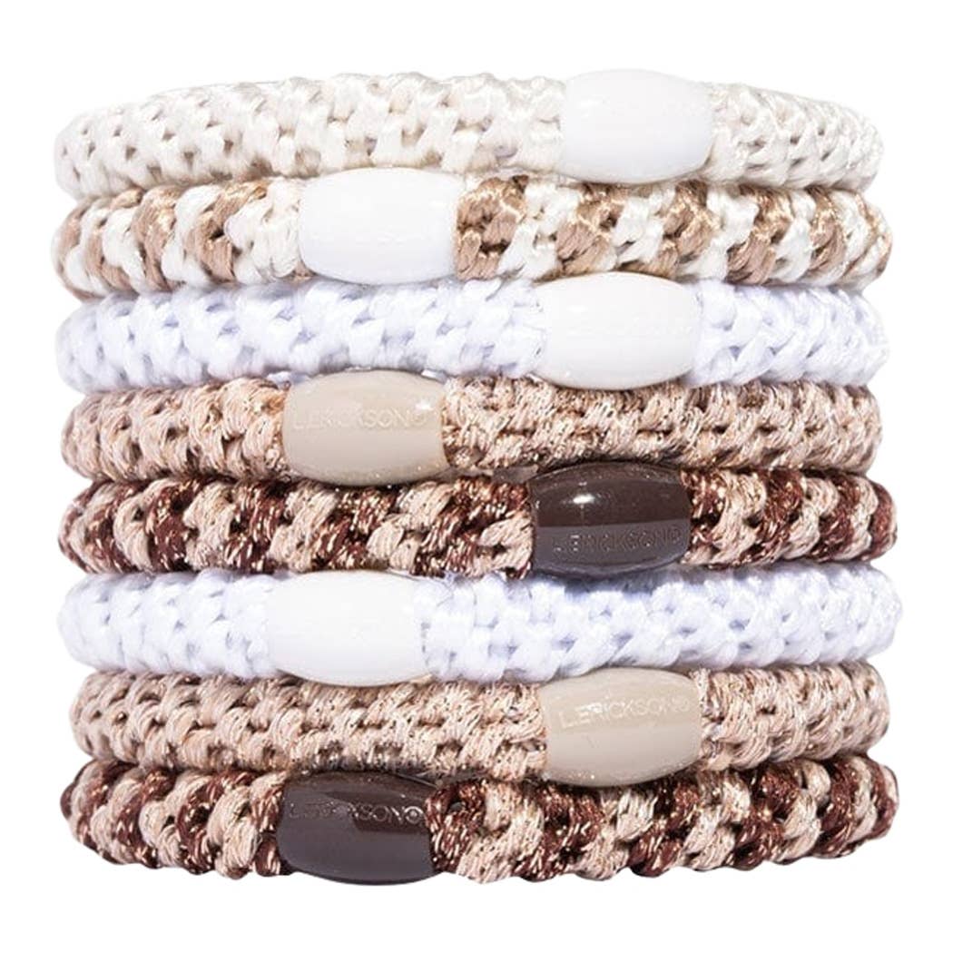 France Luxe/L. Erickson – Engroshandel Hårbånd - Dame – Grab & Go Hestehalebindere - Sæt med otte10