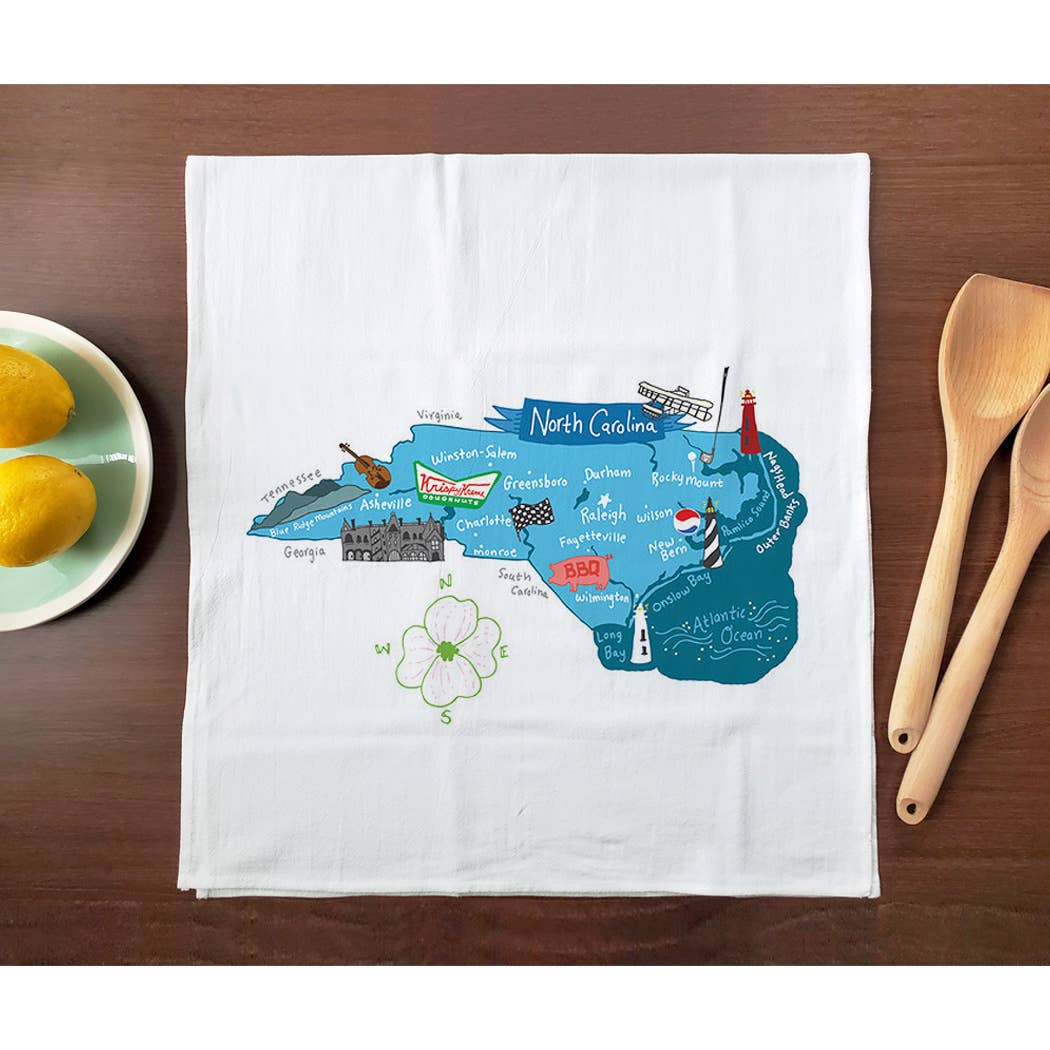 Allport Editions – Engroshandel Viskestykke – Hej USA håndklædeserie - ALLE 50 STATER HER!32