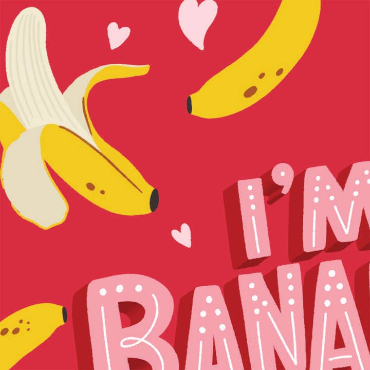 Molly Marie Pea - Vente Cartes de Saint-Valentin - Carte "Je suis fou de toi" – Amour fruité et drôle2