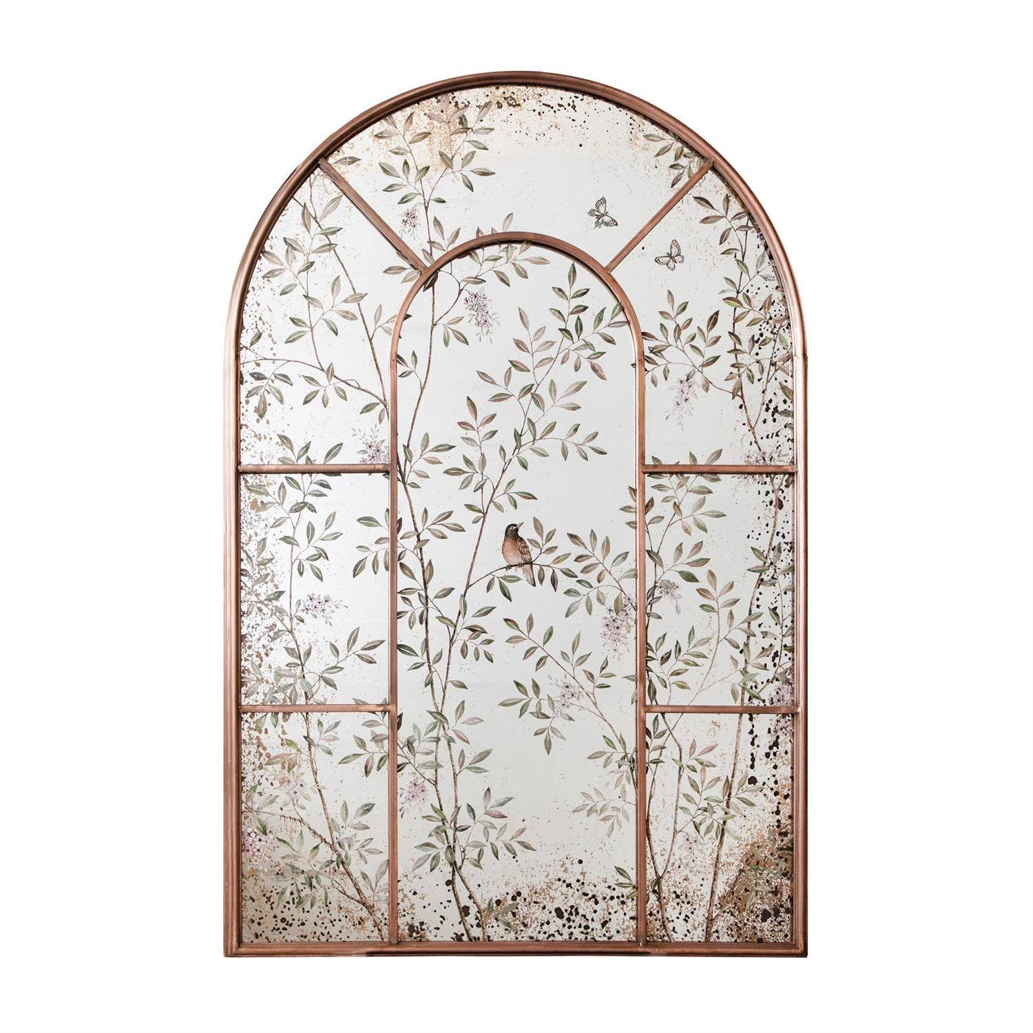 Audrey's Home & Gift - Wholesale Wall Mirror - Mirror - Arched Window, Garden Decal (PC)1