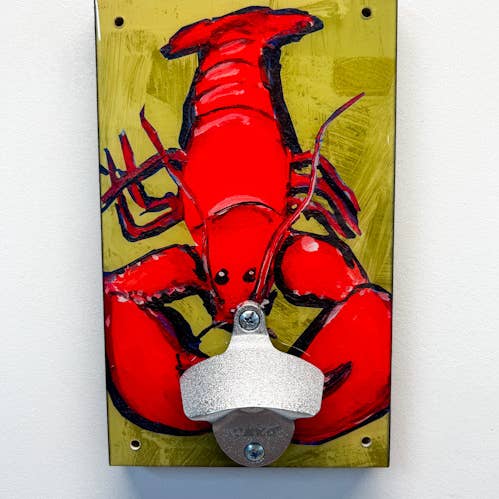 SWEET ART ATTACK - Wholesale Bottle/Wine Opener - Lobster Wall Mount Bottle Opener