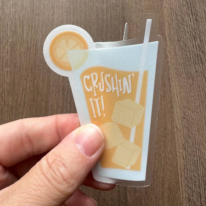 the letters mdn - Wholesale Sticker - Orange Crush Maryland Cocktail Transparent Vinyl Sticker0