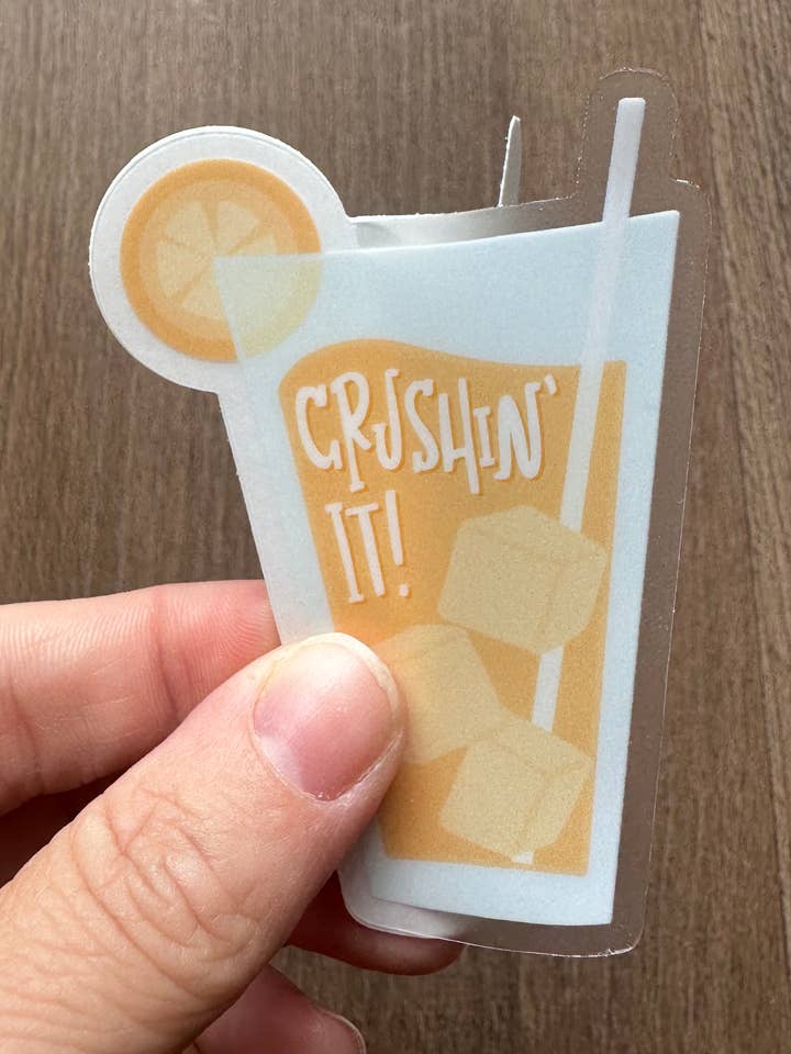 Autocolante em Vinil Transparente Orange Crush Maryland Cocktail por atacado de the letters mdn