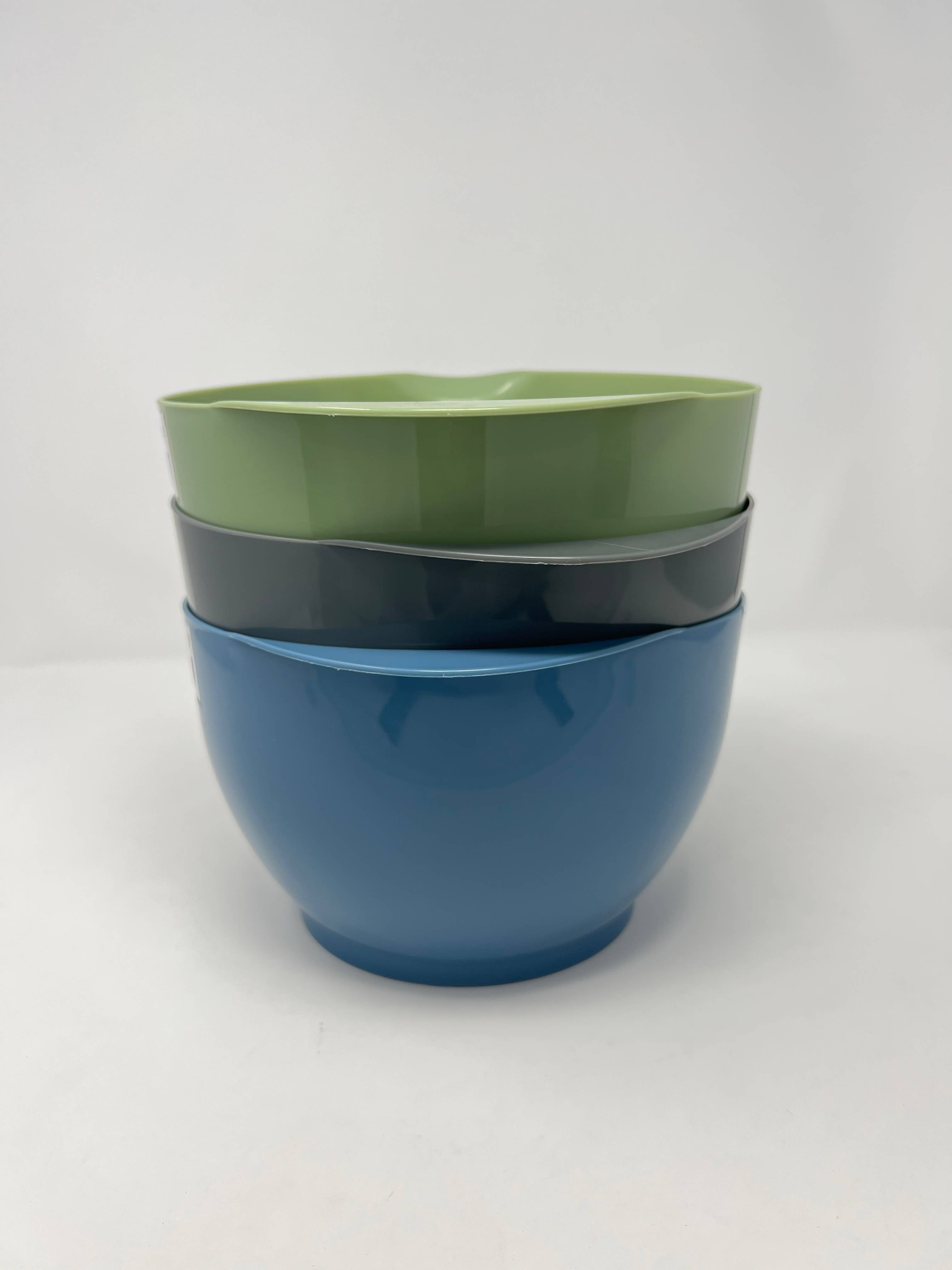 USA HomeMax – Großhandel Rührschüsseln – 21,6 cm große Plastik-Rührschüssel mit Griff, verschiedene Farben2