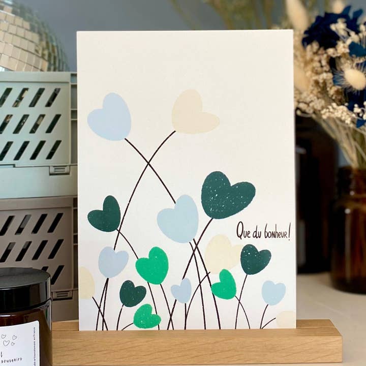 Carta decorativa QUE DU BONHEUR «Cuori dei campi» per la vendita all'ingrosso da parte di MAISON mapa-chali