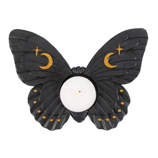 Something Different Wholesale - Wholesale Candle Holder - Black Moth Tealight Candle Holder