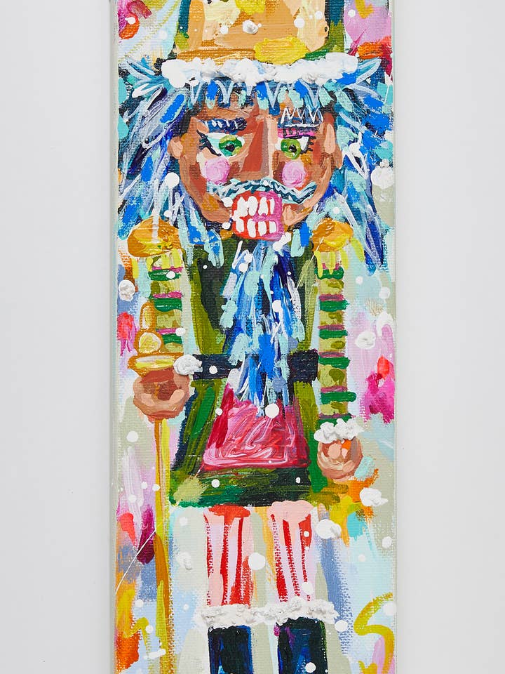 Bosco Nutcracker Christmas Painting for wholesale by Court&Co.