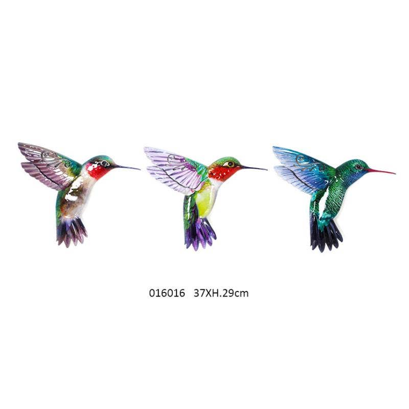 Faye - Wholesale Wall Accent - Hummingbird Wall Decor 37 X 2 X H.29 cm / 3 Assorted0