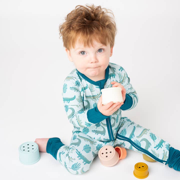 Emerson and Friends - Wholesale Sleepsuit - Baby - Later Gator Alligator Bamboo Convertible Pajamas Florida Baby Gift4