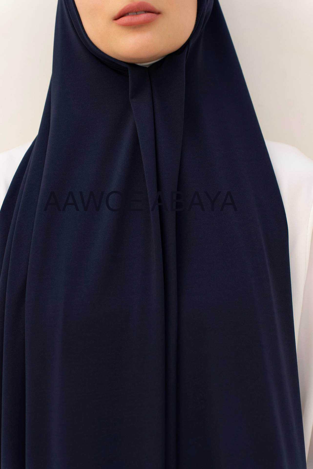 Aawoe Abaya - Vendita all'ingrosso Hijab - Donna - Hijab Rettangolare in Jersey con Fissaggio - 70x200 cm - 24841