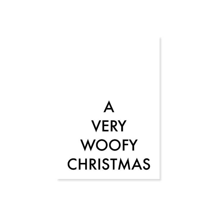 Tarjeta de felicitación «A VERY WOOFY CHRISTMAS» para venta al por mayor de Lieblingspfote