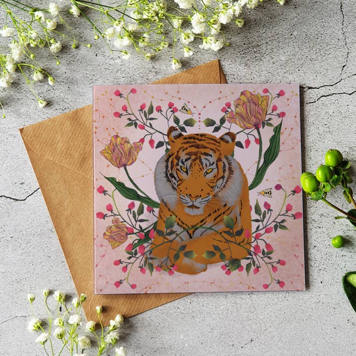Carte Tigre pour la vente par Ilana Ewing Designs