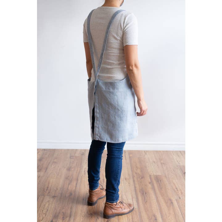 Linen Way Inc. - Wholesale Apron - Catalina Linen Apron — Available in 11 Colors8