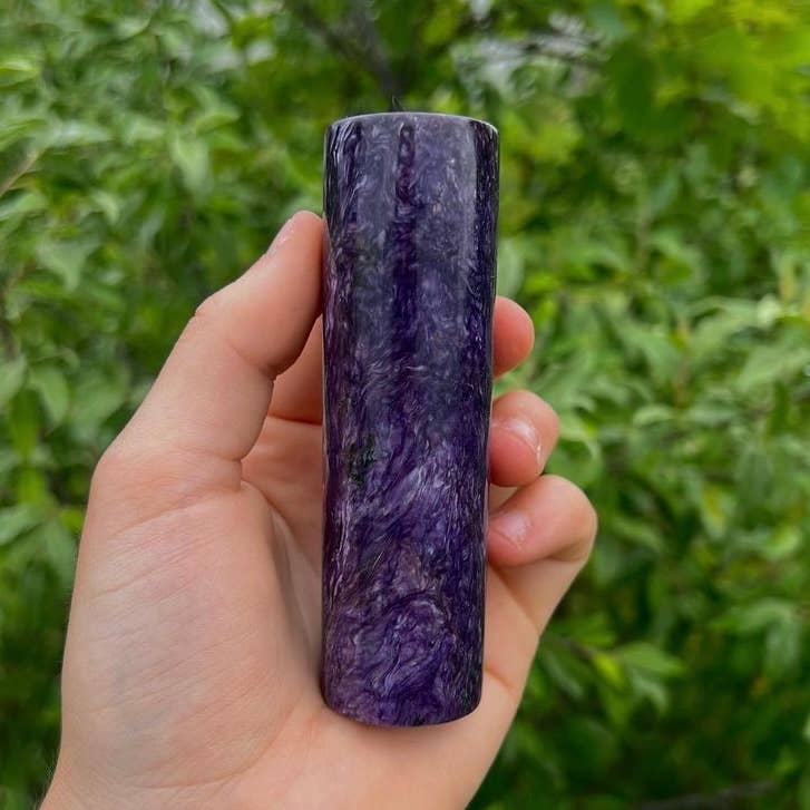 Quasar Gems USA - Wholesale Spiritual Stone/Crystal - Charoite Cylinders Harmonizer
1