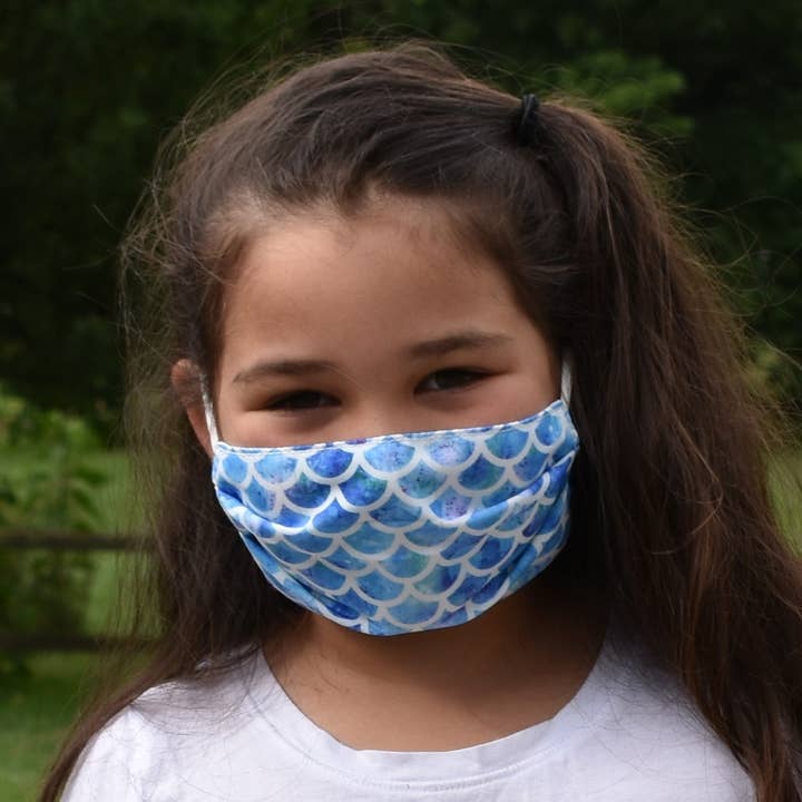 Youth Serena Mermaid Face Mask for wholesale by Salt and Palms