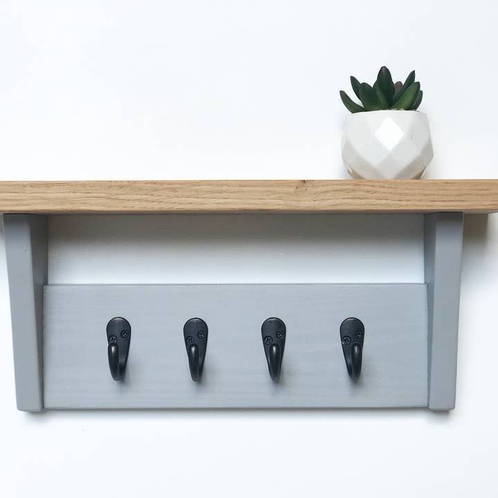 Light Grey Key Rack for wholesale by Off the Grain