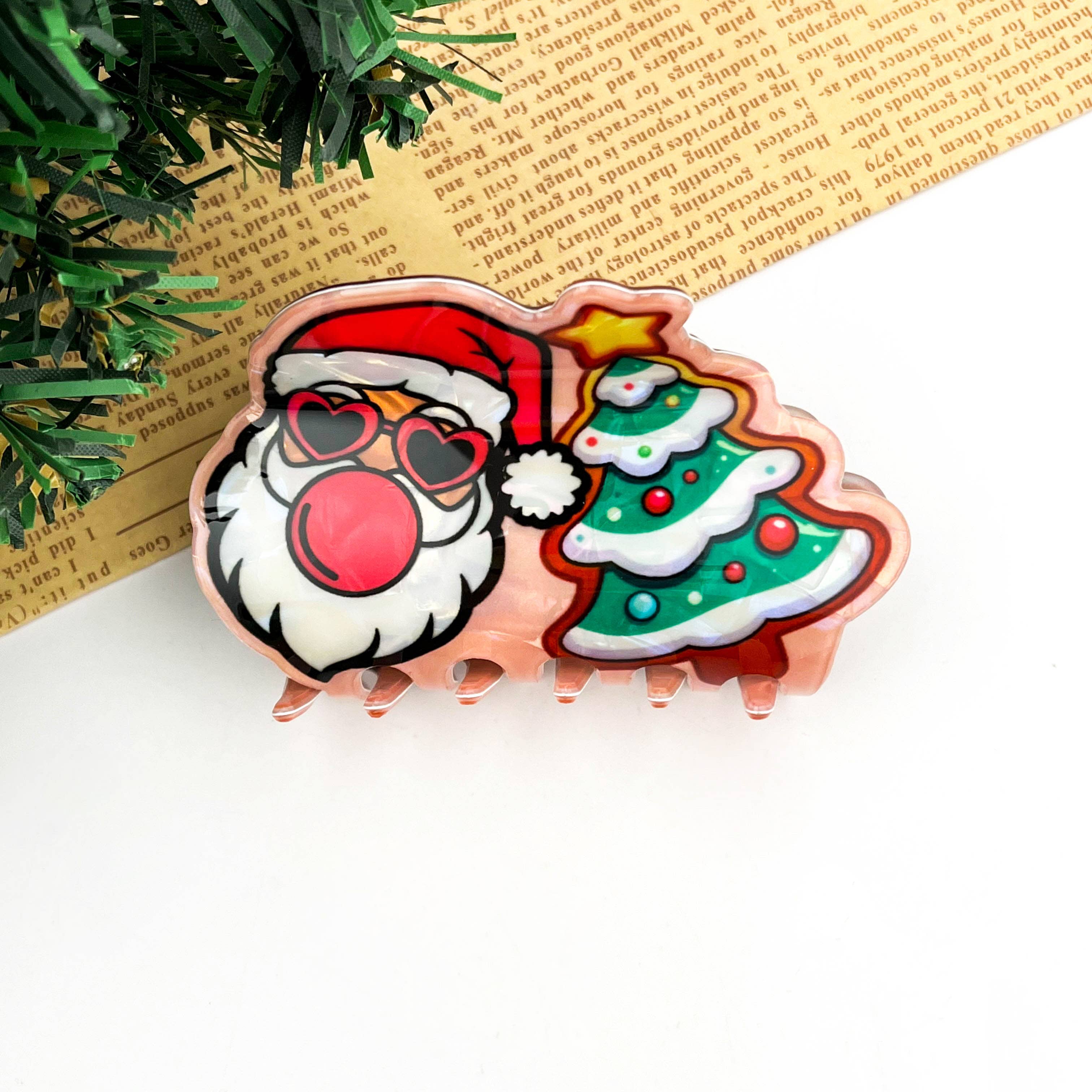 TheDivaSoap - Wholesale Hair Clip - Women's - Christmas Series Hair Claw Clip, Festive Winter Hair Clip2