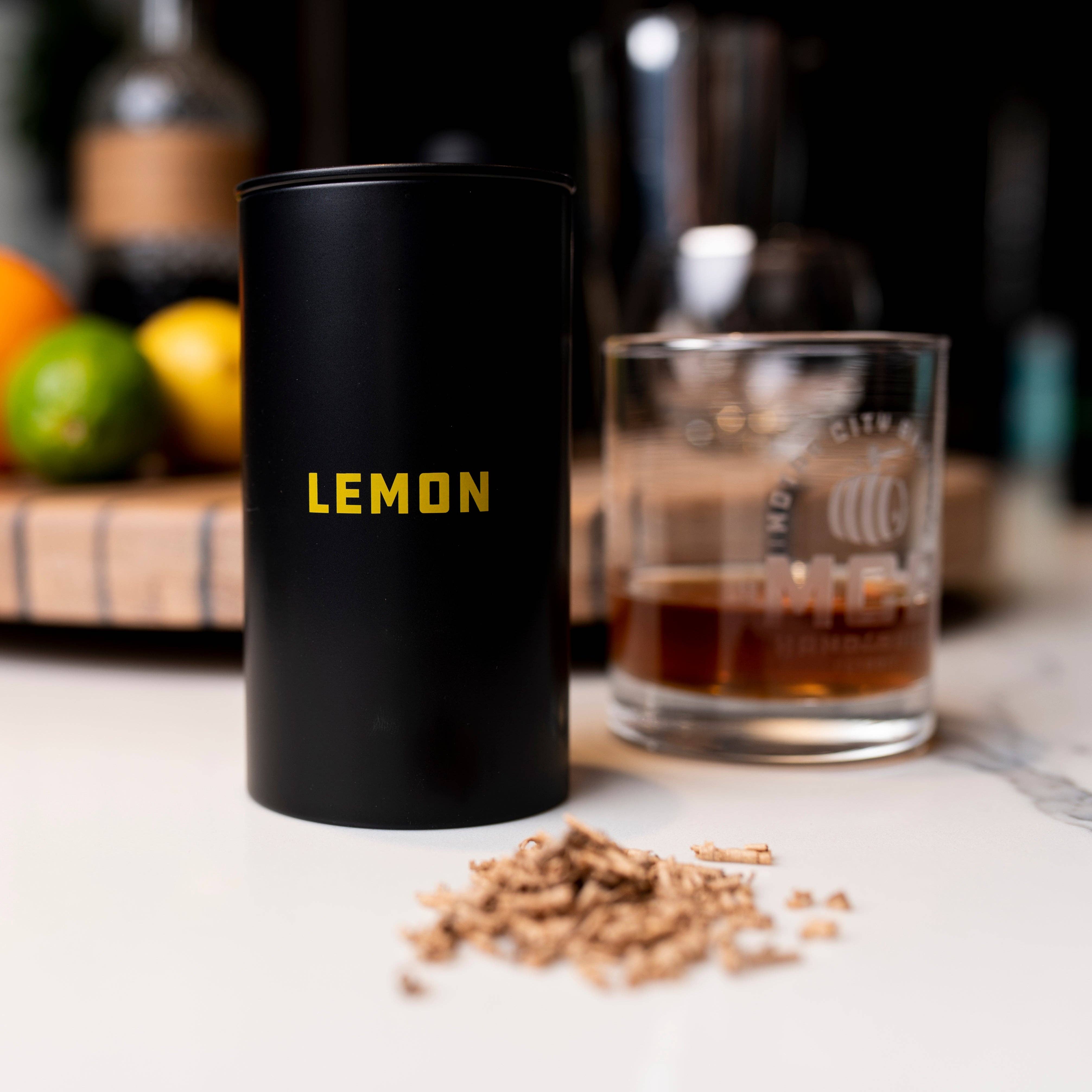 Motor City Barrels - Wholesale Bar Tool - Lemon Flavor Smoked Cocktail Wood Chips - Large1