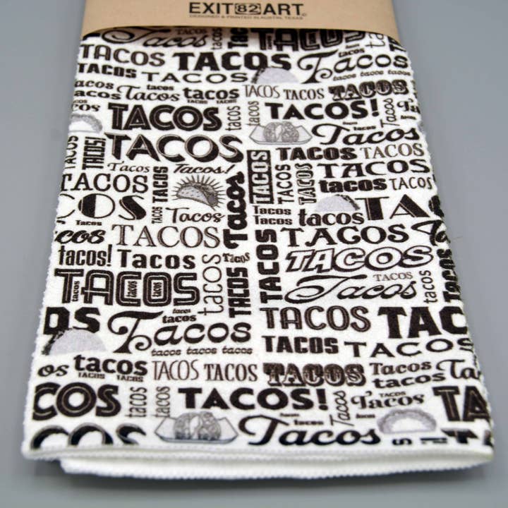 Microfiber Waffle Weave Tea Towel - Tacos for wholesale by EXIT82ART
