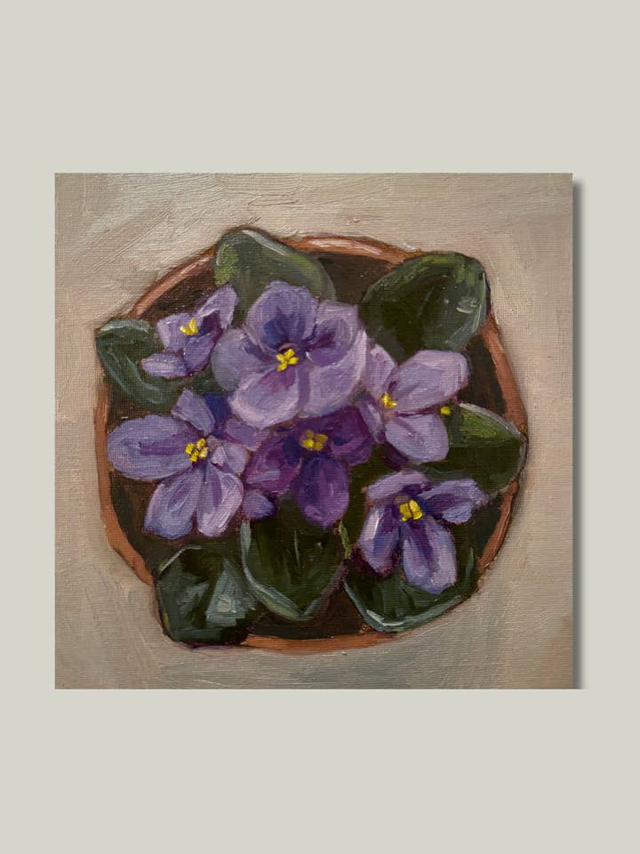 "African Violets" Print for wholesale by Katie Jo Art