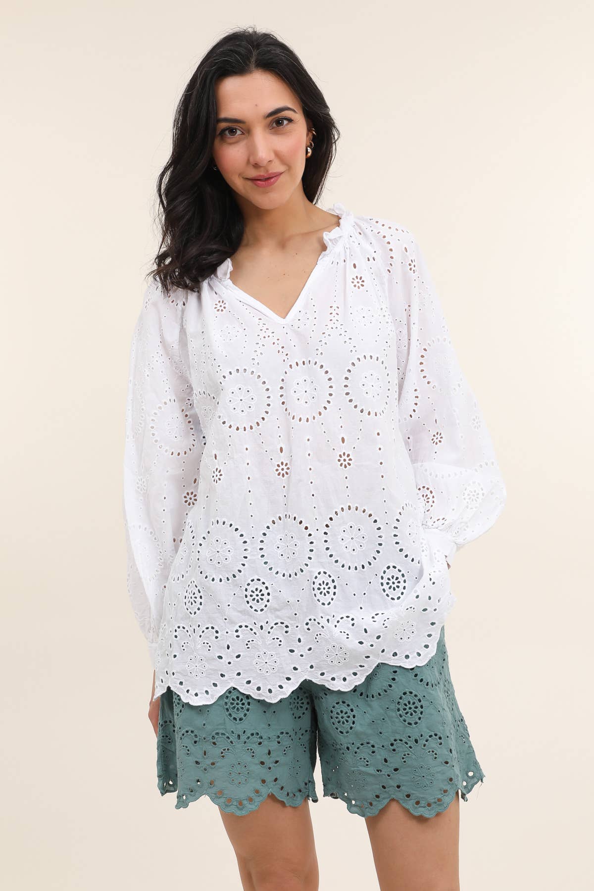 LÉA & LUC – Großhandel Bluse – Damen – Bluse aus 100% Baumwolle REF. 121685