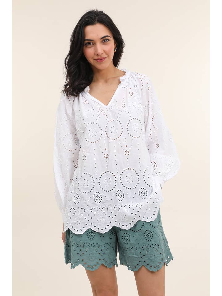 LÉA & LUC - Wholesale Blouse - Women's - 100% Cotton Blouse REF. 121685