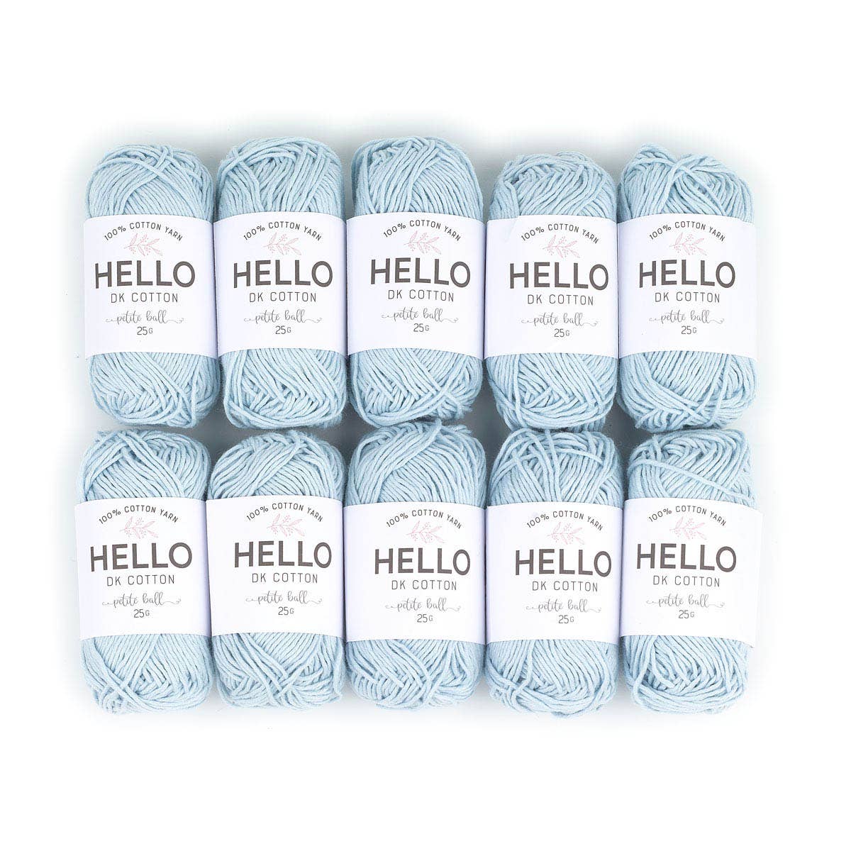 Creative World of Crafts – wholesale Garn – HEJ 100% bomull 25g Amigurumi garn förpackning med 10 bollar44
