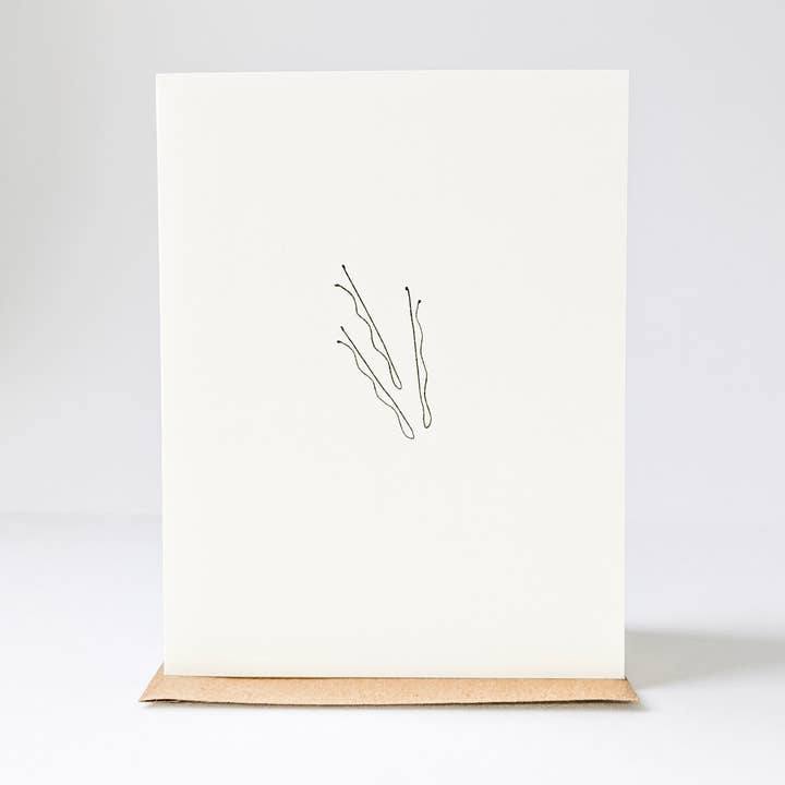 Bobby Pins Karte für den Großhandel von under the stairs paper co.