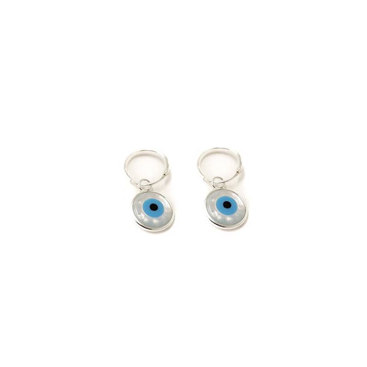 Ethike.eu - Wholesale Dangle Earrings - Pendientes Plata - Ojo Turco XL1