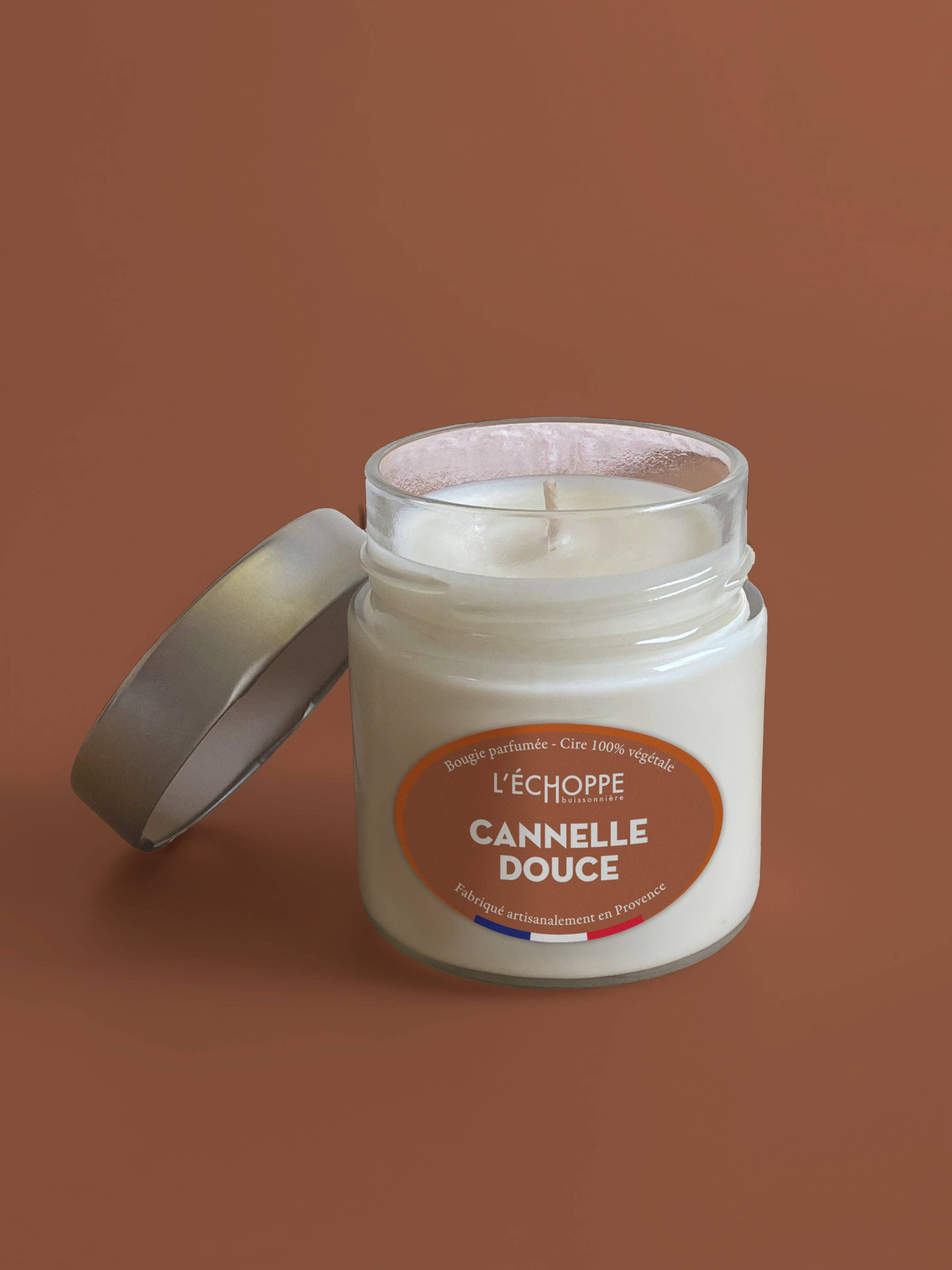 L'Échoppe Buissonnière - Wholesale Jar/Filled Candle - Sweet Cinnamon - Scented Candle 180g1