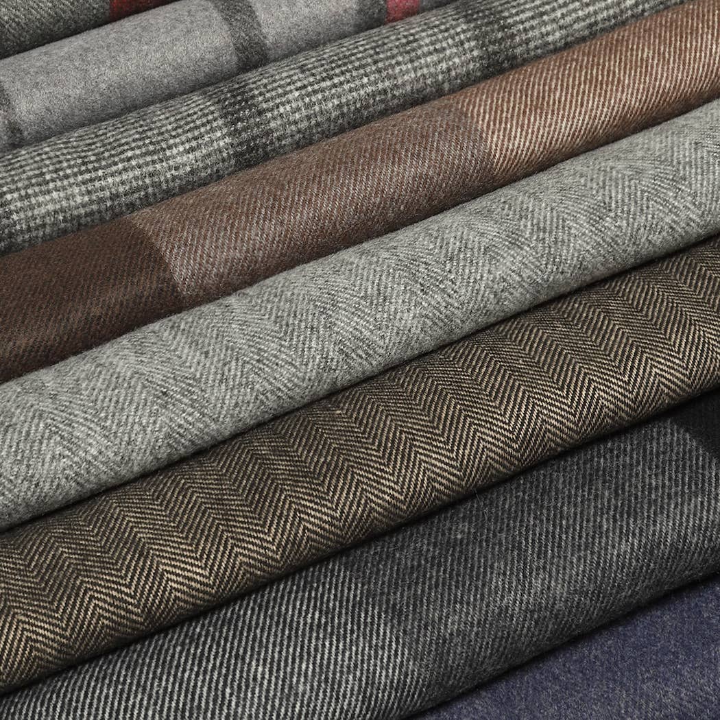 Fashion City – wholesale Scarf – Women's – Plaid Herringbone Lightweight Cashmere Feel Scarf 14