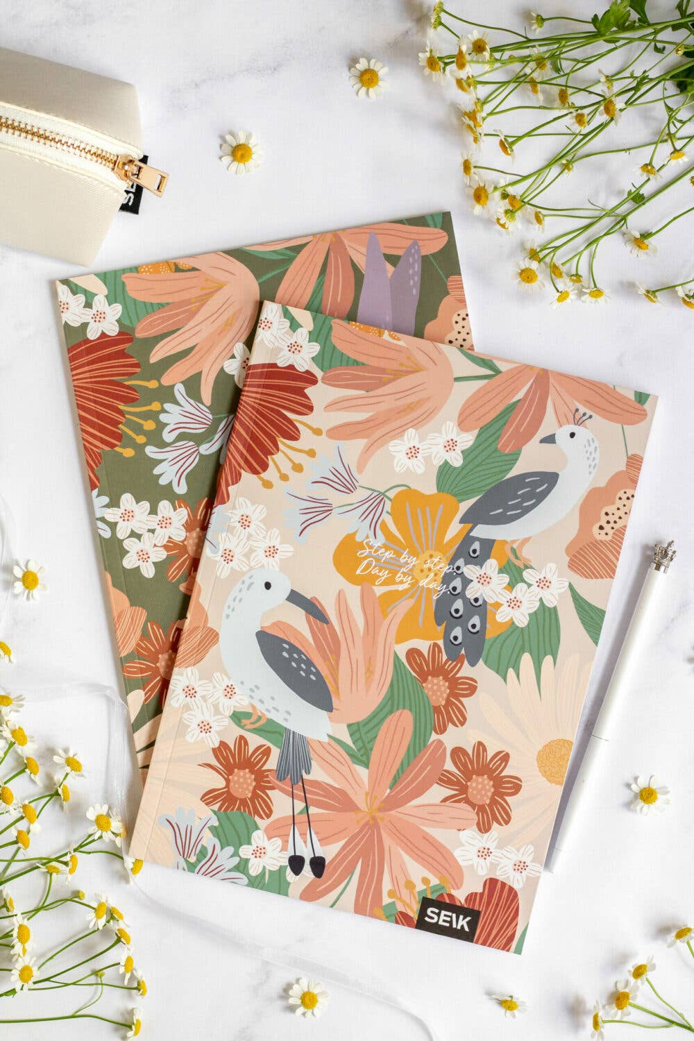 SEIK - Wholesale Notebook - Squared and lined notebook Jungle &amp; Birdies (2 stk)0