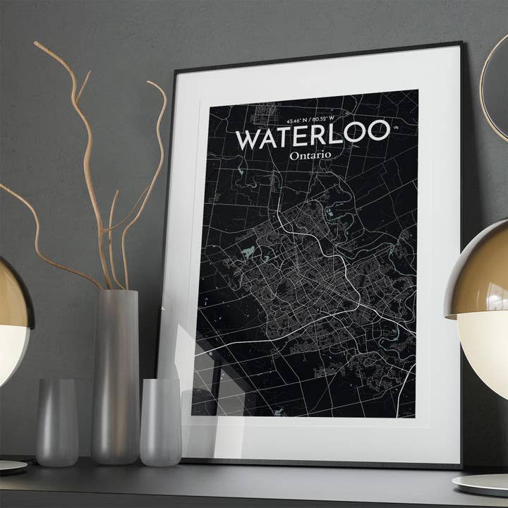 OurPoster.com - Wholesale Poster - Waterloo City Map Poster210