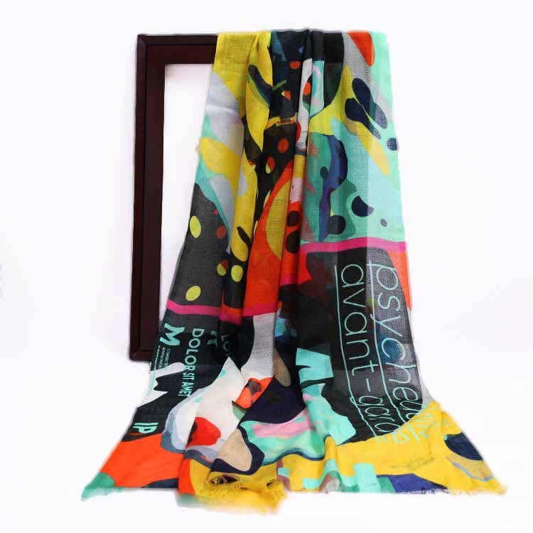 Namaskar Australia - Wholesale Scarf - Women's - Abstract Modal Silk Designer Scarf1