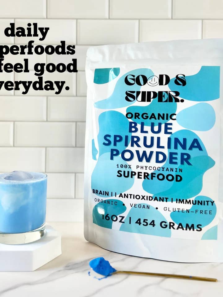 Organic Blue Spirulina Powder | Phycocyanin Superfood Powder for wholesale by Good & Super